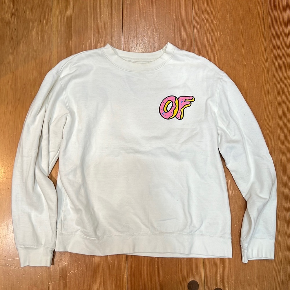 Odd Future white crew neck sweatshirt